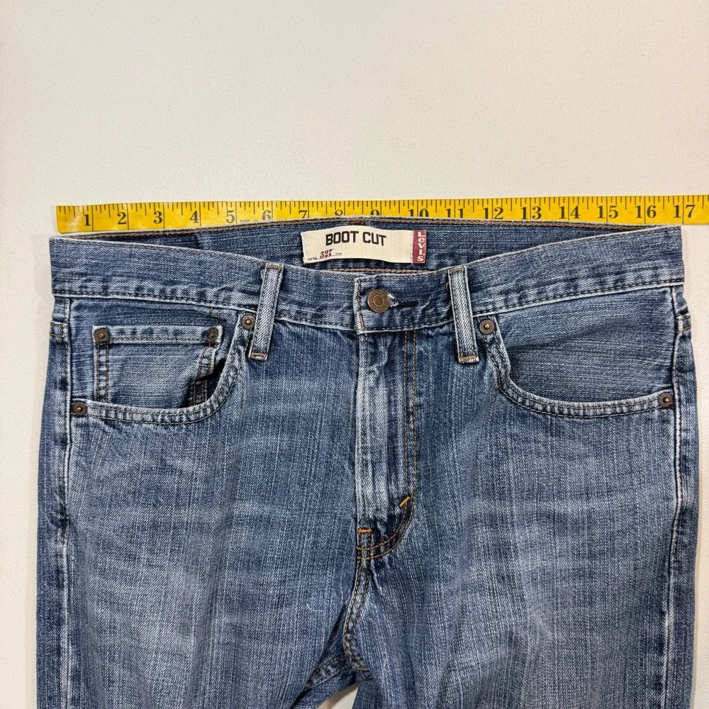 Levis Mens 527 Jeans 32x32 Medium Wash Denim Boot Cut Western Cowboy Work